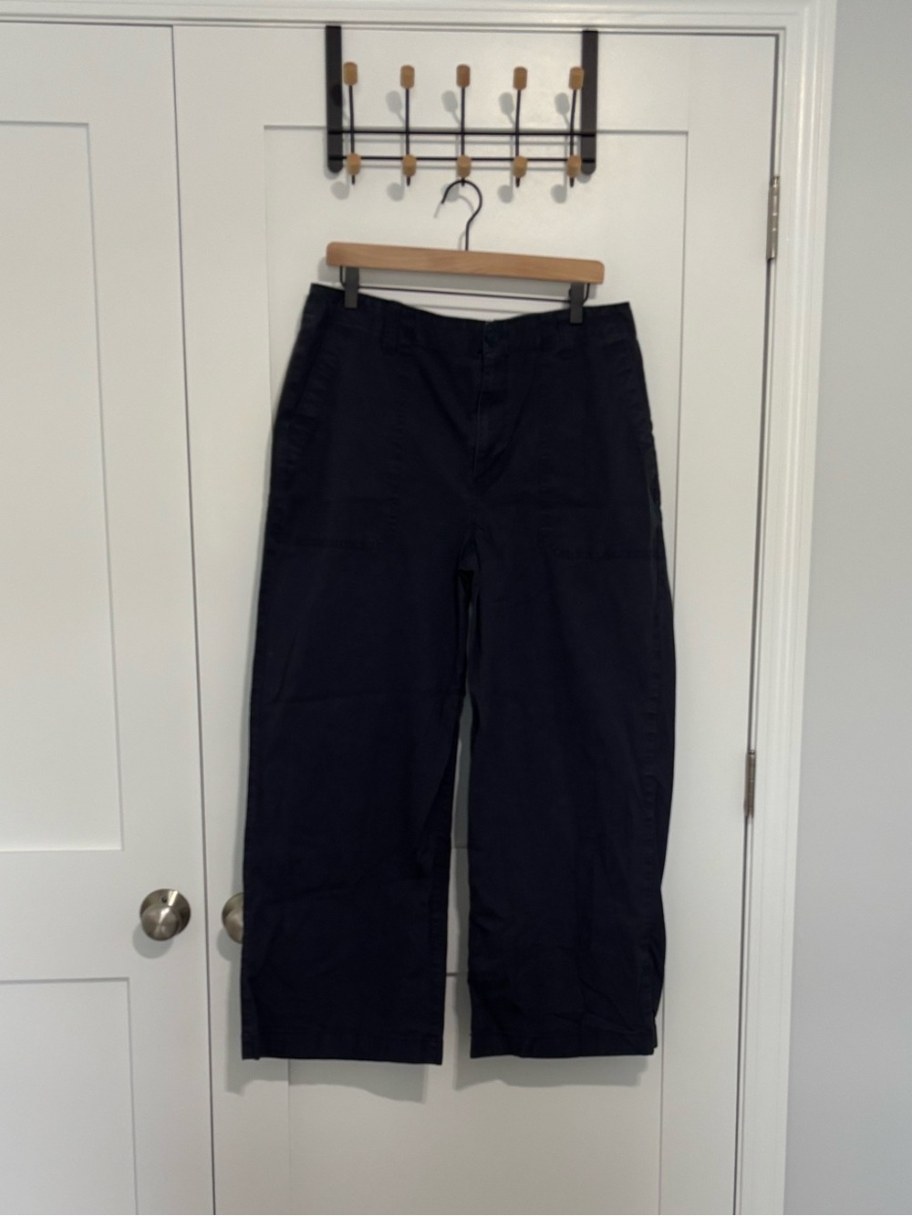 L.L.Bean Women’s Carbon Navy Wide-Leg Pants